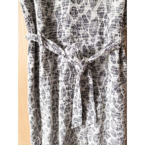 Dolan - Anthropologie Left Coast Taleen Textured Midi Dress belted with slit. - Picture 2 of 10